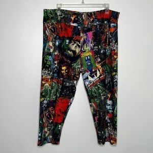 Rob Zombie women’s cropped print leggings size 2 XL